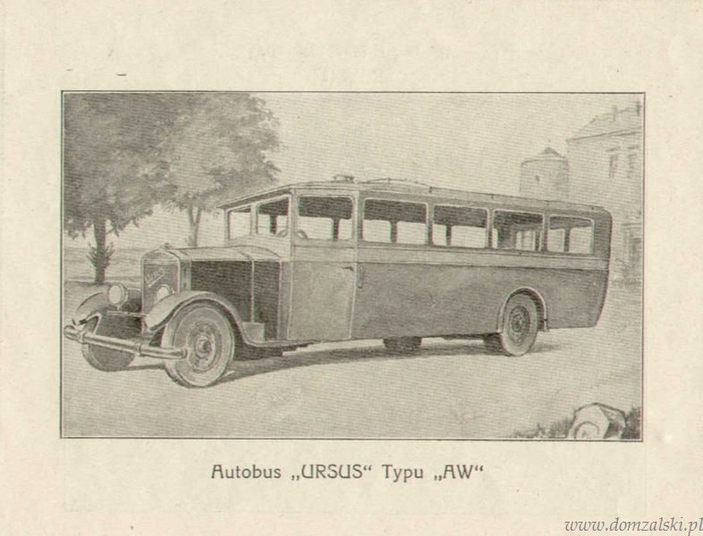 Reklama autobusu Ursus. Z archiwum ZM Ursus.